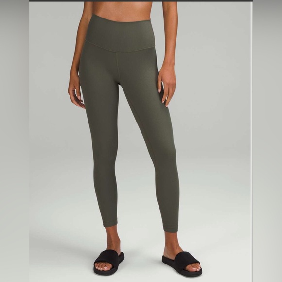 Lululemon Align Ribbed High-Rise Pant 25"  Size 8 - Picture 2 of 7